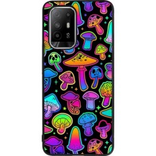 OPPO F19 Pro+ Case Hülle - Silikon schwarz Autumn 2024 magic mushrooms