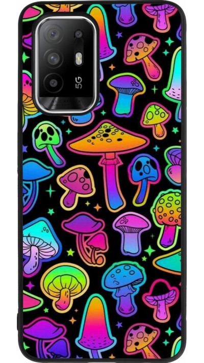 OPPO F19 Pro+ Case Hülle - Silikon schwarz Autumn 2024 magic mushrooms