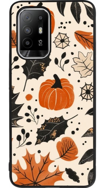 OPPO F19 Pro+ Case Hülle - Silikon schwarz Autumn 2024 nature