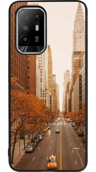 OPPO F19 Pro+ Case Hülle - Silikon schwarz Autumn 2024 New York city