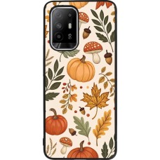 OPPO F19 Pro+ Case Hülle - Silikon schwarz Autumn 25 Autumn pattern
