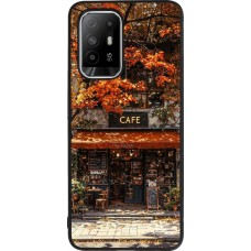 OPPO F19 Pro+ Case Hülle - Silikon schwarz Autumn 25 Coffee shop
