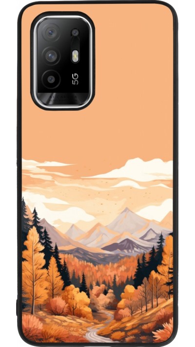 OPPO F19 Pro+ Case Hülle - Silikon schwarz Autumn 25 Mountains