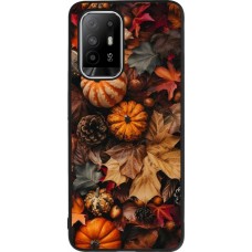 OPPO F19 Pro+ Case Hülle - Silikon schwarz Autumn 25 Pumpkin