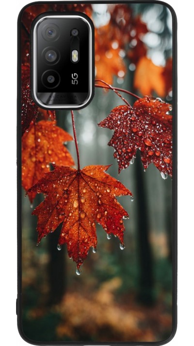 OPPO F19 Pro+ Case Hülle - Silikon schwarz Autumn 25 Rain