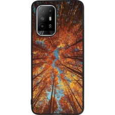OPPO F19 Pro+ Case Hülle - Silikon schwarz Autumn 25 Trees