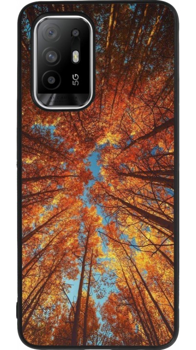 OPPO F19 Pro+ Case Hülle - Silikon schwarz Autumn 25 Trees