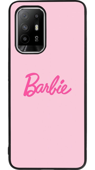 OPPO F19 Pro+ Case Hülle - Silikon schwarz Barbie Text