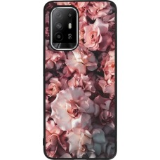 OPPO F19 Pro+ Case Hülle - Silikon schwarz Beautiful Roses