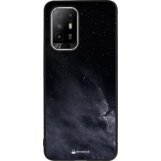 OPPO F19 Pro+ Case Hülle - Silikon schwarz Black Sky Clouds