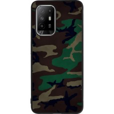 OPPO F19 Pro+ Case Hülle - Silikon schwarz Camouflage 3