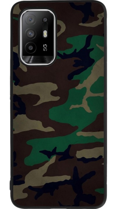 OPPO F19 Pro+ Case Hülle - Silikon schwarz Camouflage 3
