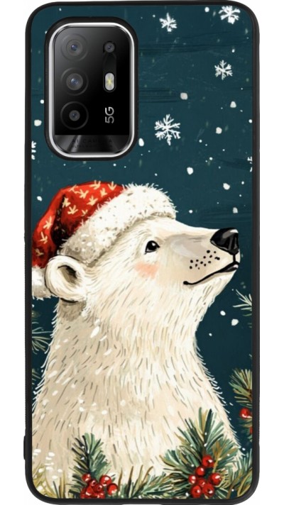 OPPO F19 Pro+ Case Hülle - Silikon schwarz Christmas 25 Bear