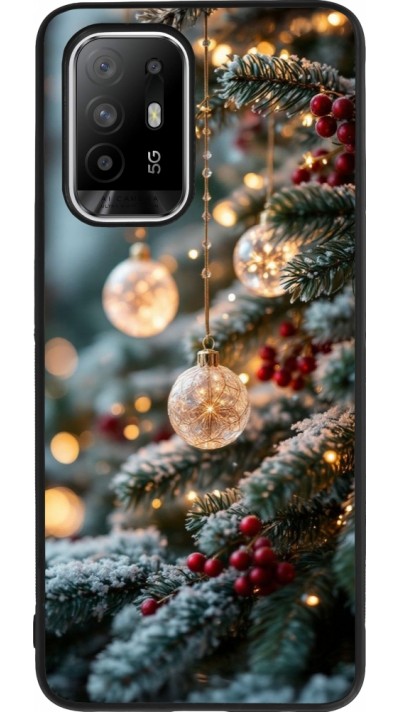 OPPO F19 Pro+ Case Hülle - Silikon schwarz Christmas 25 Xmas Decorated Tree