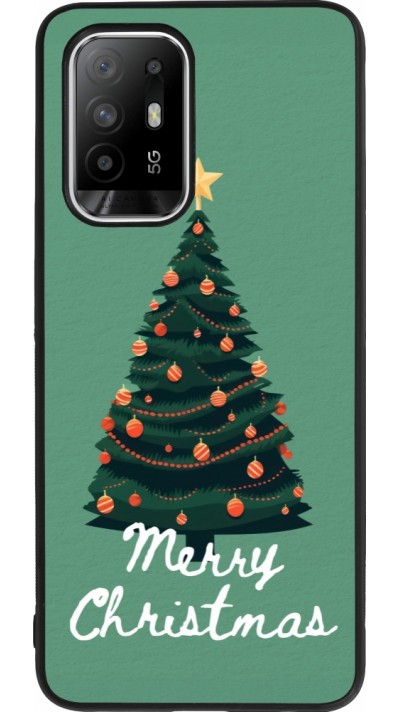 OPPO F19 Pro+ Case Hülle - Silikon schwarz Christmas 25 Xmas Tree