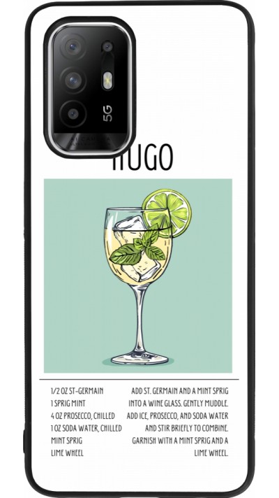 OPPO F19 Pro+ Case Hülle - Silikon schwarz Cocktail Rezept Hugo