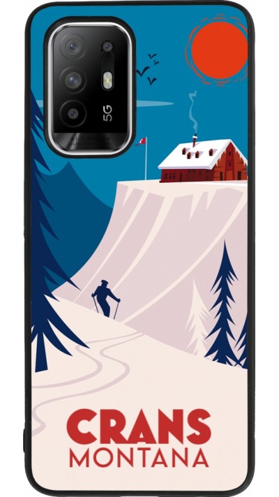 OPPO F19 Pro+ Case Hülle - Silikon schwarz Crans-Montana Cabane