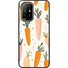 OPPO F19 Pro+ Case Hülle - Silikon schwarz Easter 2026 Illustration carrots
