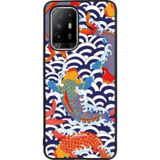 OPPO F19 Pro+ Case Hülle - Silikon schwarz Easter 2023 japanese fish