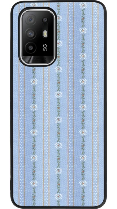 OPPO F19 Pro+ Case Hülle - Silikon schwarz Edelweiss