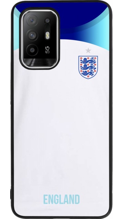 OPPO F19 Pro+ Case Hülle - Silikon schwarz England 2022 personalisierbares Fußballtrikot