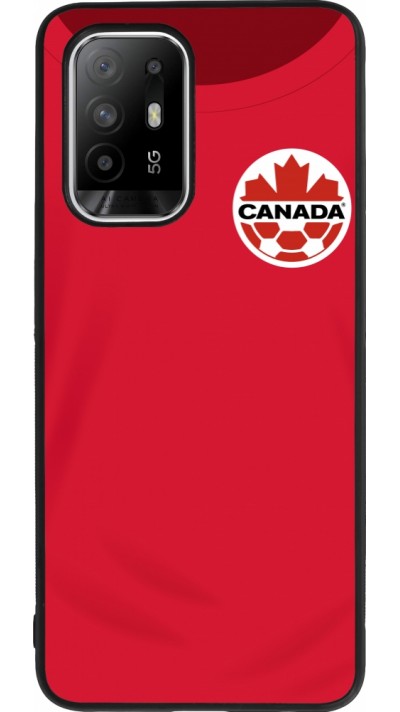 OPPO F19 Pro+ Case Hülle - Silikon schwarz Kanada 2022 personalisierbares Fussballtrikot