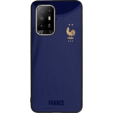 OPPO F19 Pro+ Case Hülle - Silikon schwarz Frankreich 2022 personalisierbares Fussballtrikot