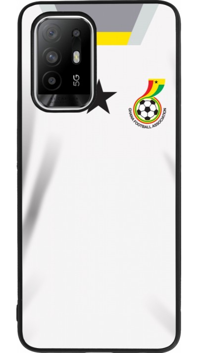 OPPO F19 Pro+ Case Hülle - Silikon schwarz Ghana 2022 personalisierbares Fussballtrikot