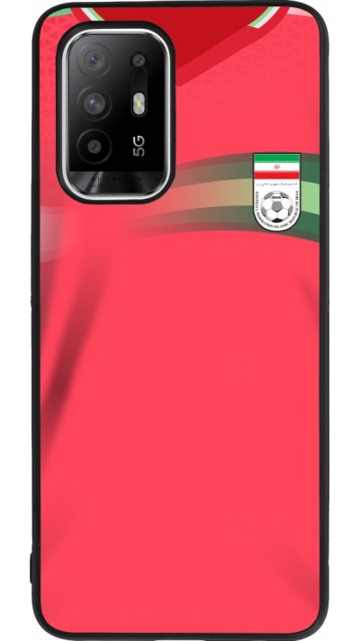 OPPO F19 Pro+ Case Hülle - Silikon schwarz Iran 2022 personalisierbares Fussballtrikot