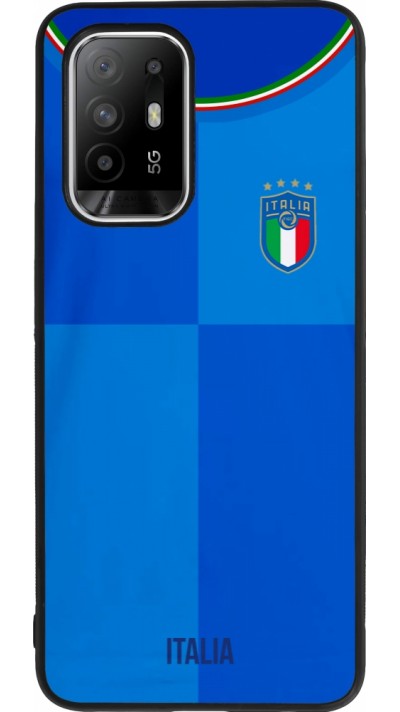 OPPO F19 Pro+ Case Hülle - Silikon schwarz Italien 2022 personalisierbares Fußballtrikot