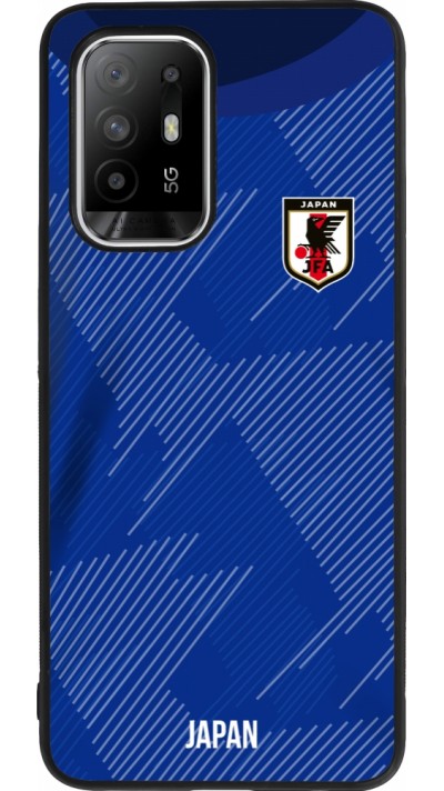 OPPO F19 Pro+ Case Hülle - Silikon schwarz Japan 2022 personalisierbares Fussballtrikot
