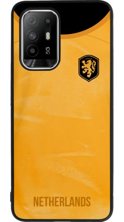 OPPO F19 Pro+ Case Hülle - Silikon schwarz Holland 2022 personalisierbares Fußballtrikot