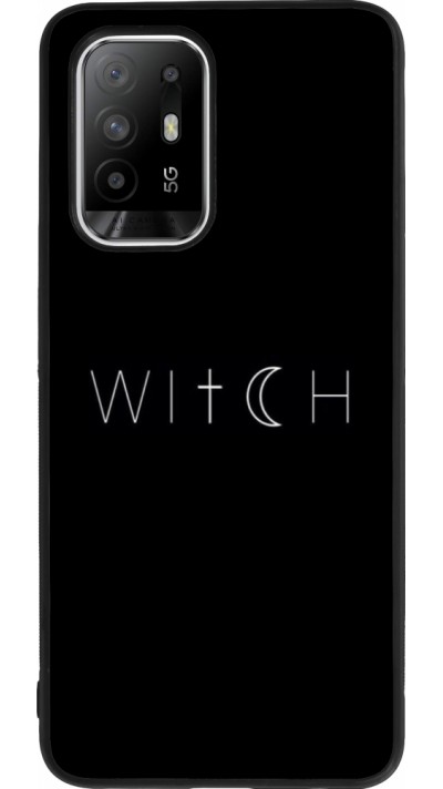 OPPO F19 Pro+ Case Hülle - Silikon schwarz Halloween 22 witch word