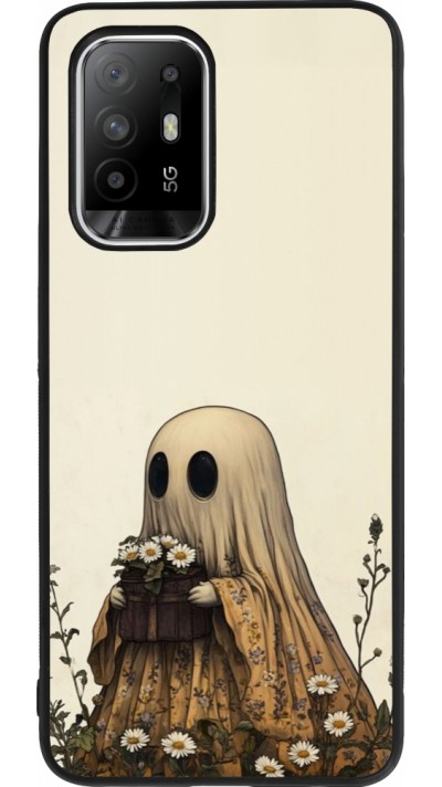 OPPO F19 Pro+ Case Hülle - Silikon schwarz Halloween 2025 Ghost gardener