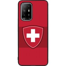 OPPO F19 Pro+ Case Hülle - Silikon schwarz Hockey World Championship Ecusson Suisse