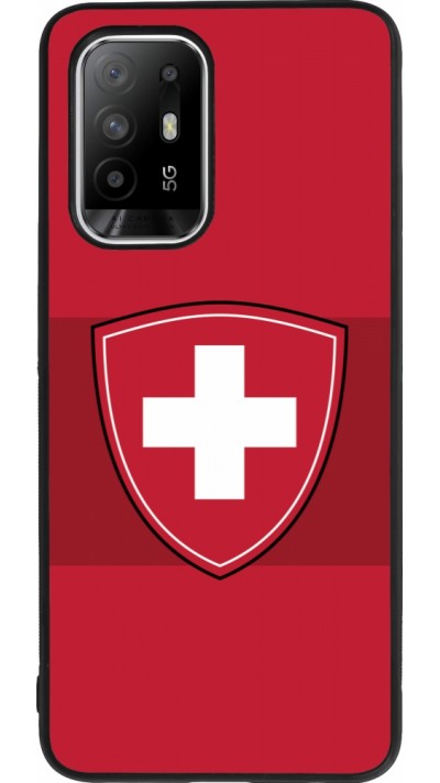 OPPO F19 Pro+ Case Hülle - Silikon schwarz Hockey World Championship Ecusson Suisse