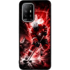 OPPO F19 Pro+ Case Hülle - Silikon schwarz Hockey World Championship Player