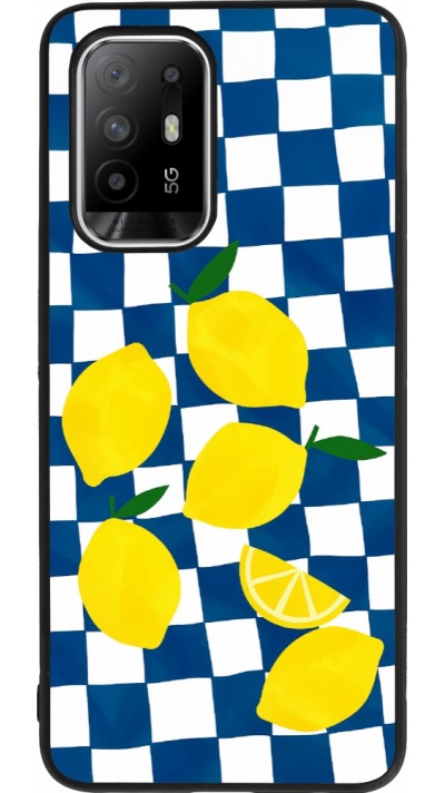 OPPO F19 Pro+ Case Hülle - Silikon schwarz Illustration lemons 2026