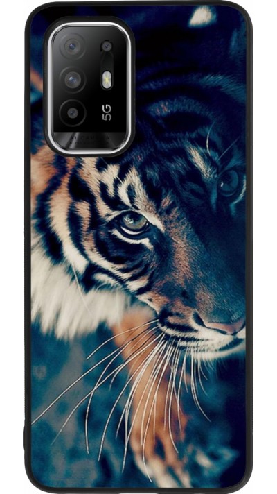 OPPO F19 Pro+ Case Hülle - Silikon schwarz Incredible Lion