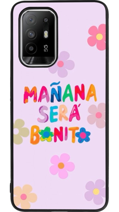 Coque OPPO F19 Pro+ - Silicone rigide noir Karol G Manana sera bonito