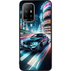 OPPO F19 Pro+ Case Hülle - Silikon schwarz BMW M4 Tokio Nacht