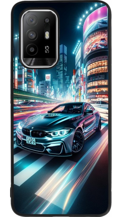 OPPO F19 Pro+ Case Hülle - Silikon schwarz BMW M4 Tokio Nacht
