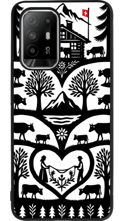 Coque OPPO F19 Pro+ - Silicone rigide noir Poya Suisse 2