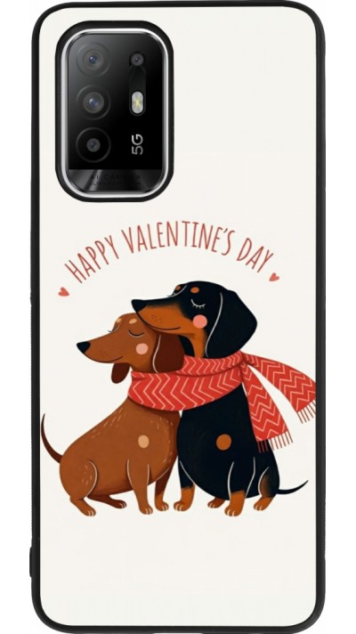 Coque OPPO F19 Pro+ - Silicone rigide noir Saint Valentines Day 26 Happy Valentine