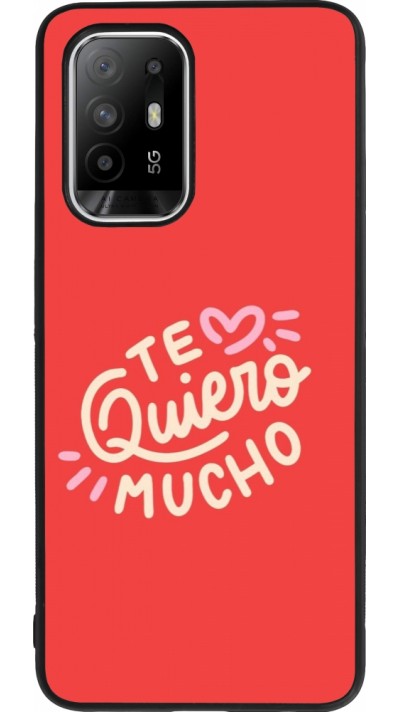 Coque OPPO F19 Pro+ - Silicone rigide noir Saint Valentines Day 26 Te quiero mucho