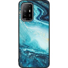 OPPO F19 Pro+ Case Hülle - Silikon schwarz Sea Foam Blue
