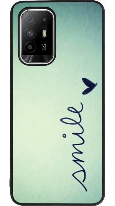 Coque OPPO F19 Pro+ - Silicone rigide noir Smile