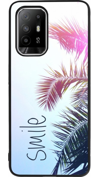 Coque OPPO F19 Pro+ - Silicone rigide noir Smile 05