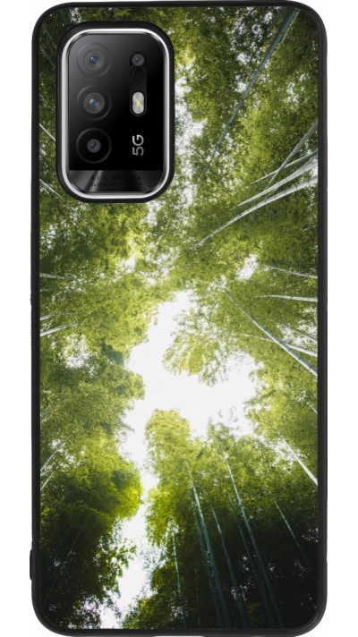 Coque OPPO F19 Pro+ - Silicone rigide noir Spring 23 forest blue sky