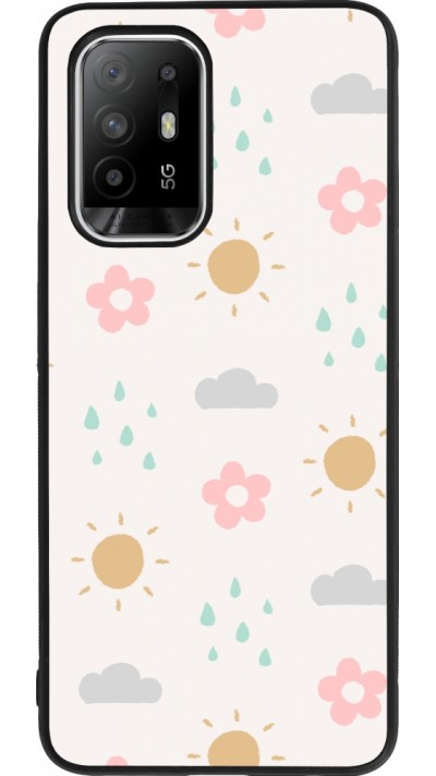 Coque OPPO F19 Pro+ - Silicone rigide noir Spring 23 weather